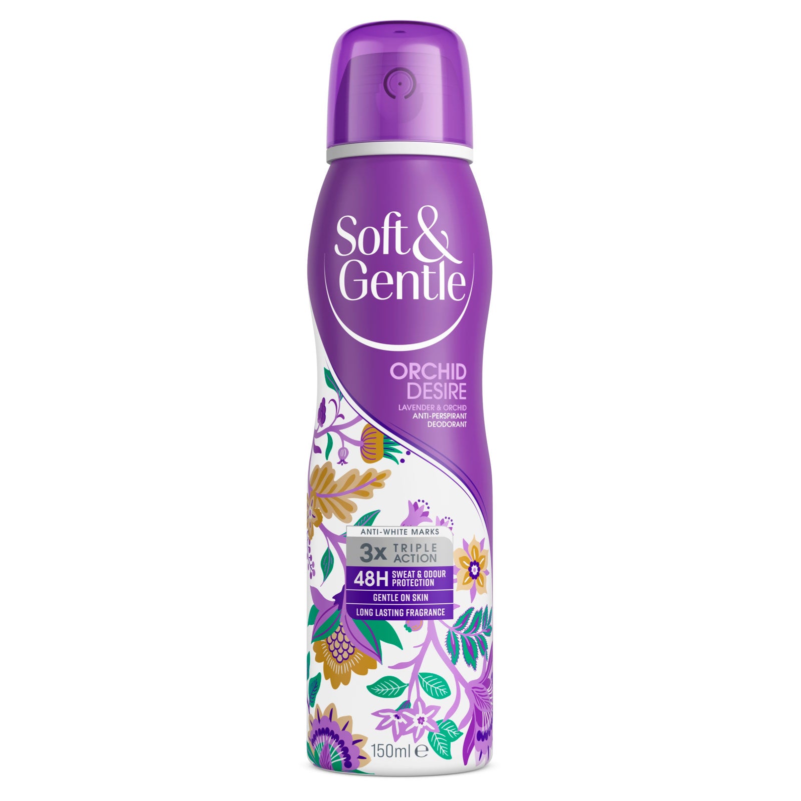 Buy Soft & Gentle A/P Deod Orchid Desire 150ml - Premium Quality Toiletries Online - Product Image Buy Soft & Gentle A/P Deod Orchid Desire 150ml - Premium Quality Toiletries Online - Product Image